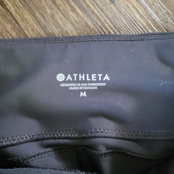 ATHLETA Stellar Tight Pants Black Blue Women's Medium Stretch Pockets - Picture 7 of 14